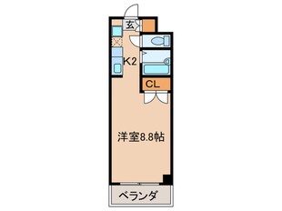 クゥオンヌ城陽の物件間取画像